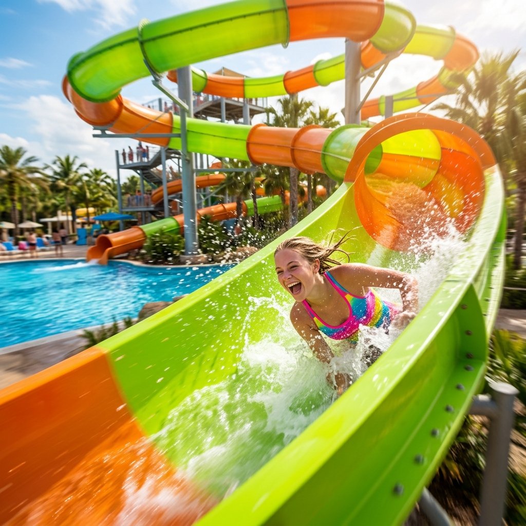 High-speed water slides